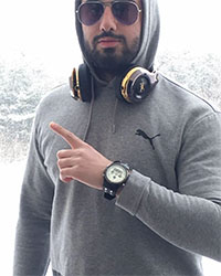 photo of Hassan Sapry with headphones