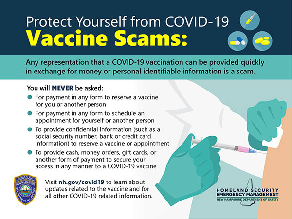 Protect yourself from Covid-19 vaccine scams